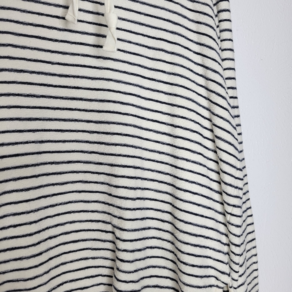 Lou & Grey Navy & White Stripe Mock Neck Sweater Women's Size Large - Picture 4 of 11